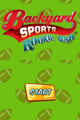 Backyard Sports - Rookie Rush (USA) screen shot title